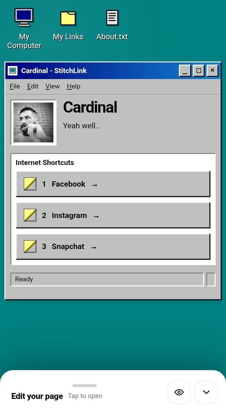 A colorful note-board original StitchLink custom theme